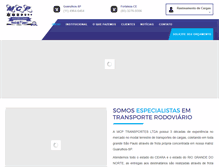 Tablet Screenshot of mcptransportes.com.br